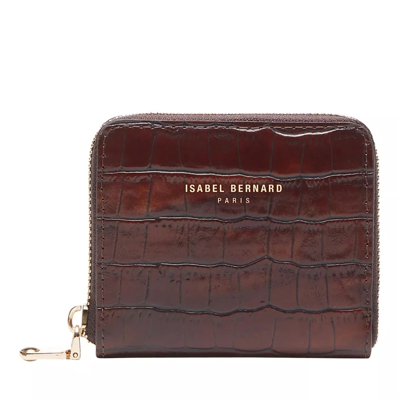 Isabel Bernard Ritsportemonnee Honoré Jules Tabaca Croco Wallet Brown