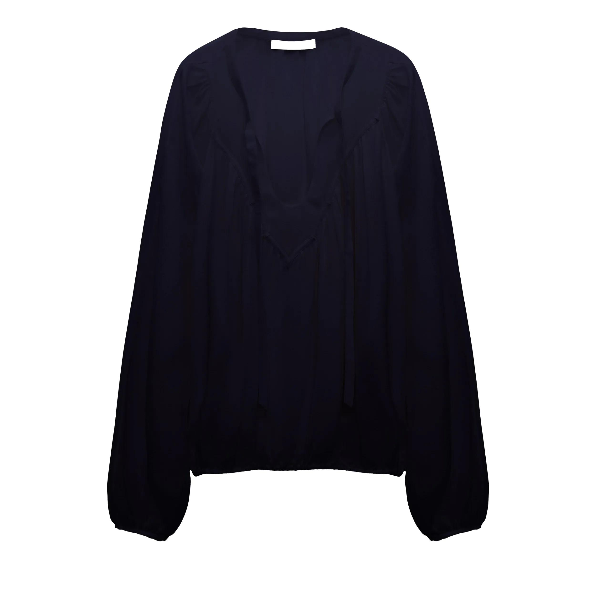 Dorothee Schumacher - SHEER DREAMS blouse - Größe 36 - blau