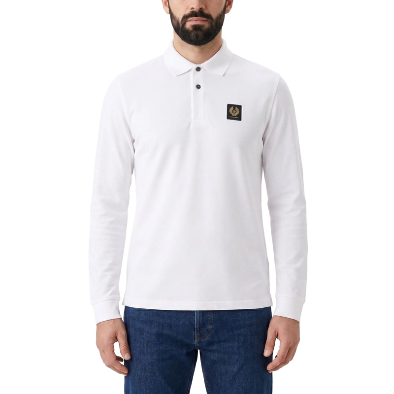 Belstaff Poloshirt Langärmeliges Poloshirt blau(Image 10)