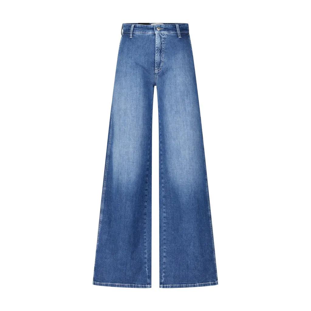 Cambio - Wide Leg Jeans Alek - Größe 38/33 - blau