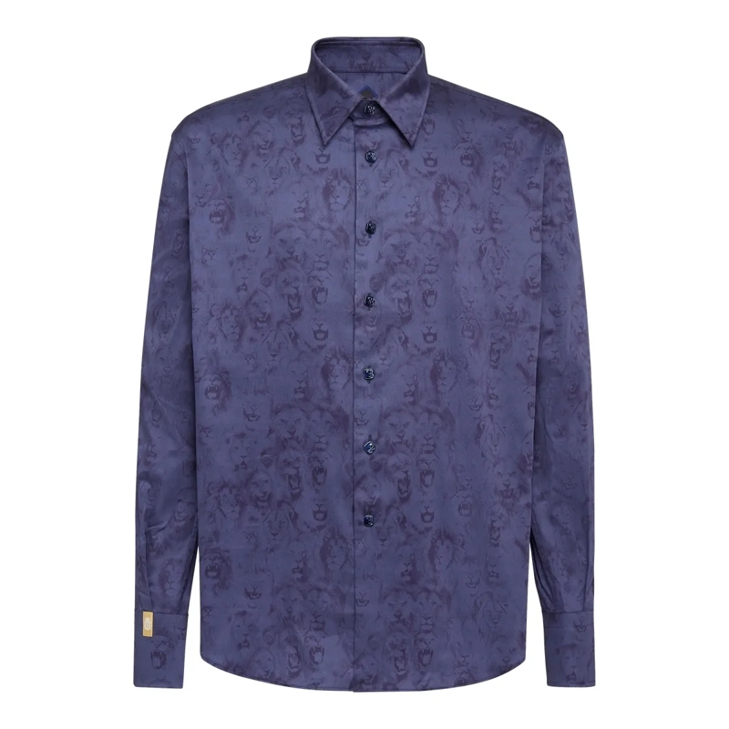 BILLIONAIRE Hemd Hemd Lion dunkel-blau