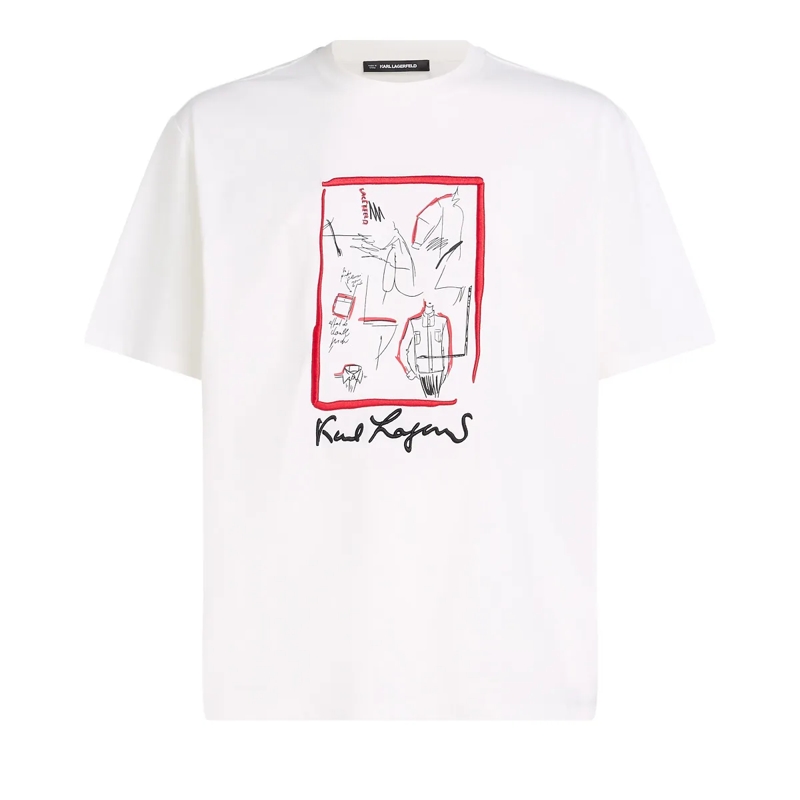 Karl Lagerfeld T-Shirt KARL SERIES T-SHIRT weiss