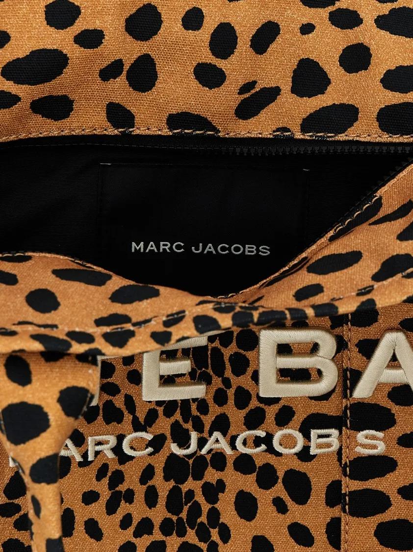 Marc Jacobs Shoppers & Totes 'The Cheetah Canvas Large Tote' Shopping Bag in bruin