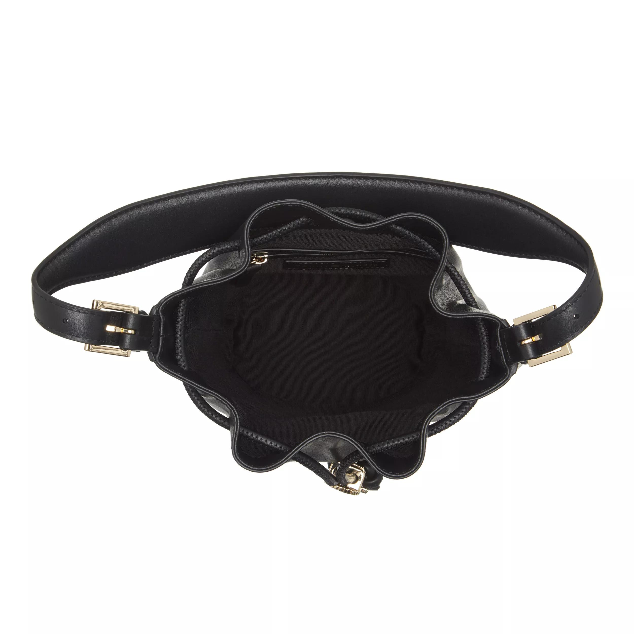 Tommy Hilfiger Bucket bags Crest Leather Bucket in zwart