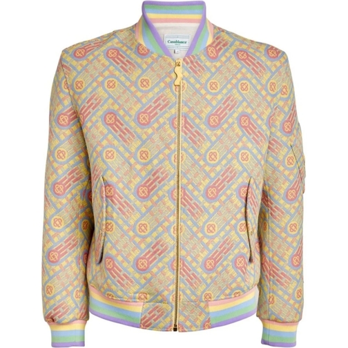 Casablanca Daunenjacken Casablanca Wool Bomber Jacket gelb