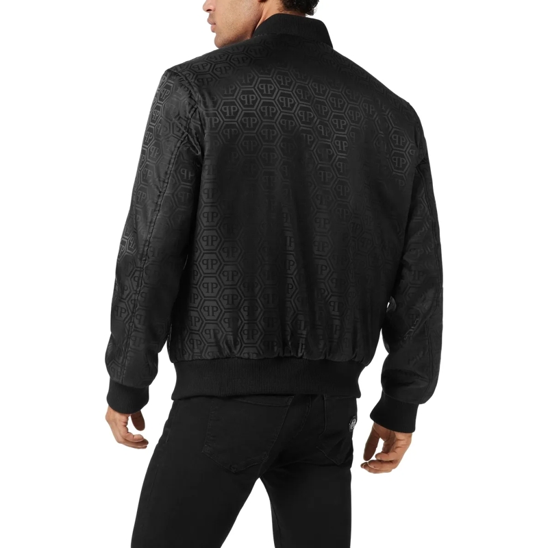 Philipp Plein Daunenjacke Bomber Monogram schwarz(Image 2)
