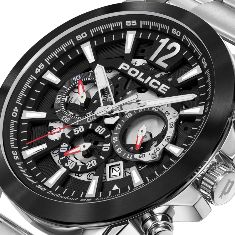 Police Automatikuhr Quarzuhr Vertigo silber(Image 3)