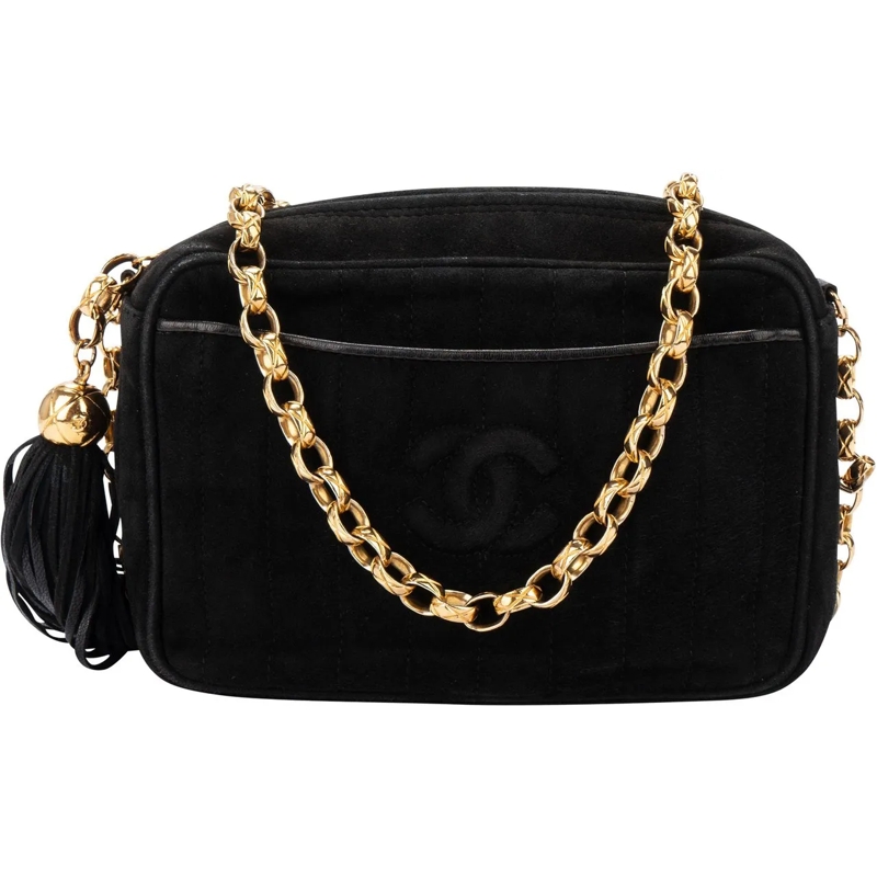 Chanel Sac à bandoulière Chanel Stitching Suede Leather Camera Crossbody Ba mehrfarbig