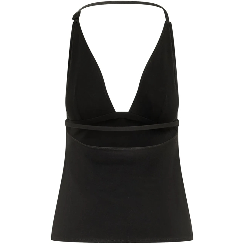 Courrèges  Top Bikini con Spalline Sottili schwarz(Image 2)