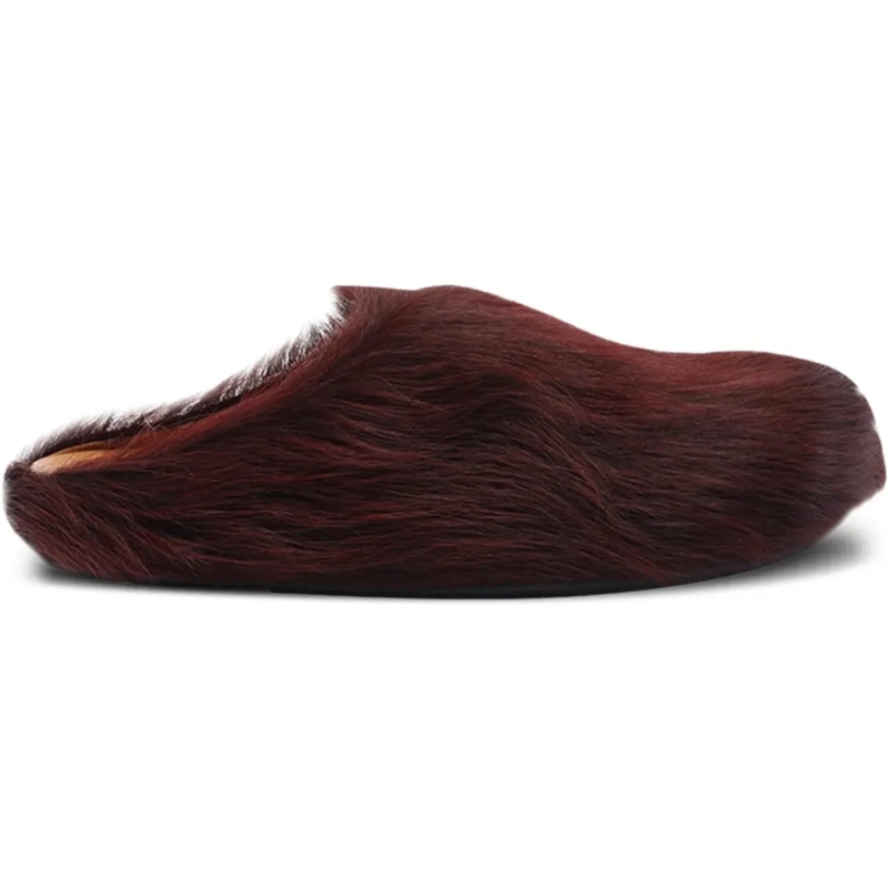 Marni Sandales Fussbett Sabot Burgundy rot