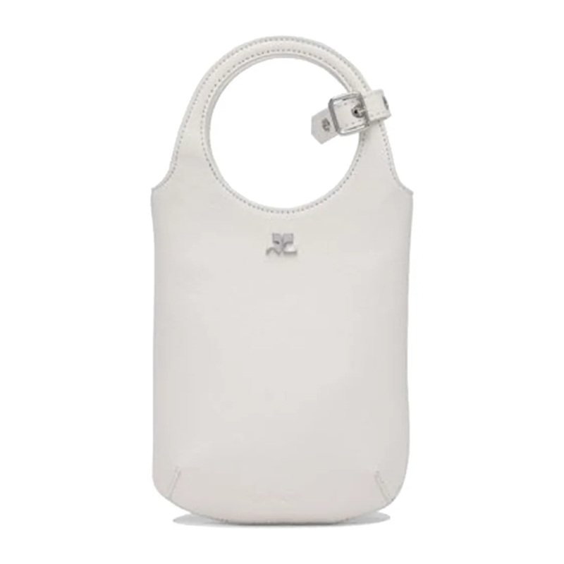 Courrèges Schultertasche Slim Holy Bag White