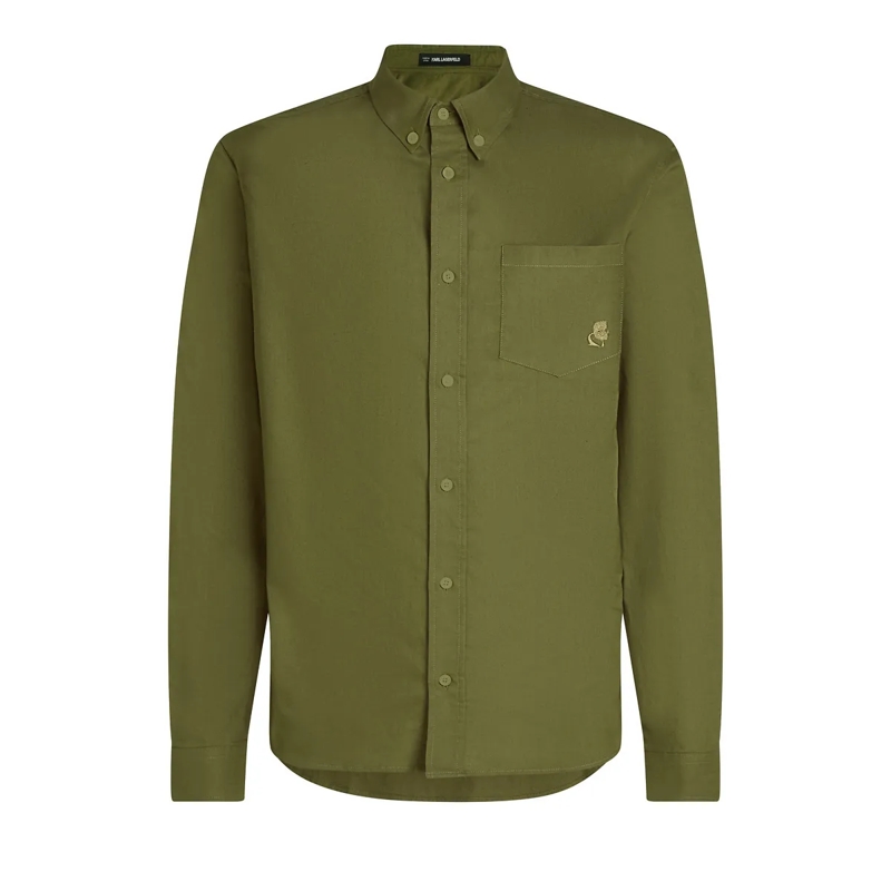 Karl Lagerfeld Hemd Kameo-Shirt oliv