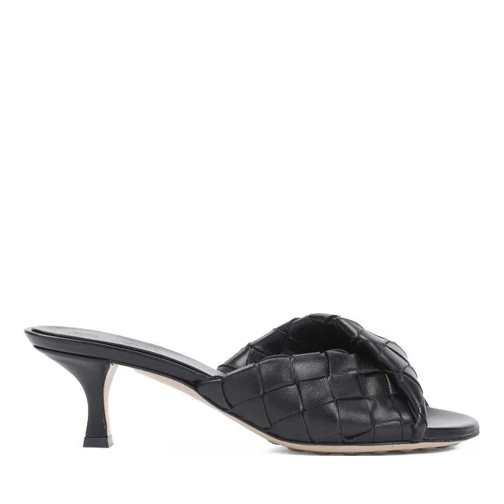 Bottega Veneta Blink Black Lamb Leather Mules Black Slip-ins