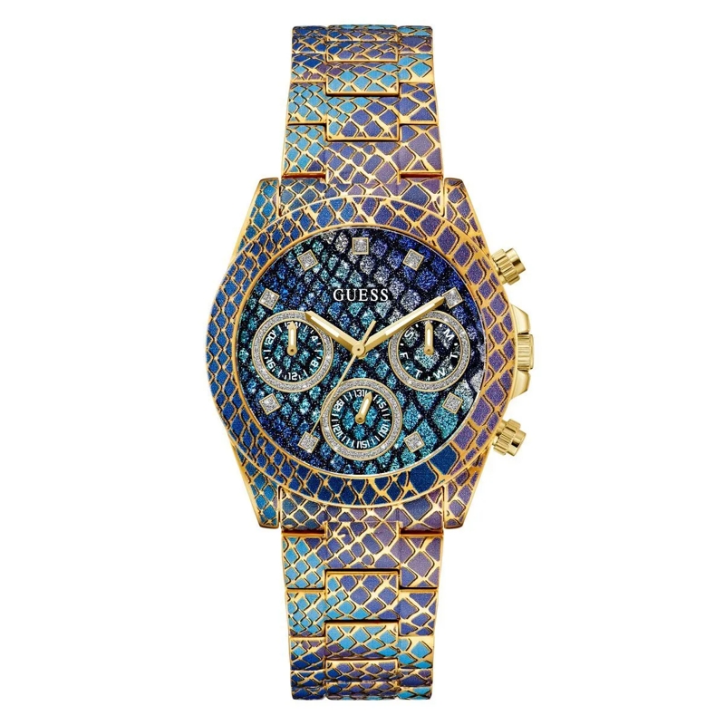 Guess Automatikuhr Quarz-Analoguhr Serpentina transparent