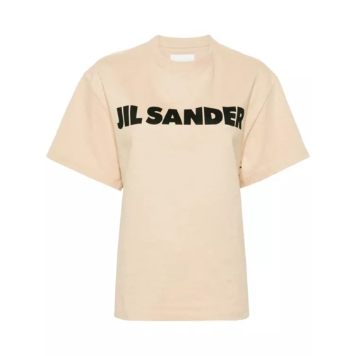 Jil Sander Beige Logo-Print T-Shirt Neutrals 