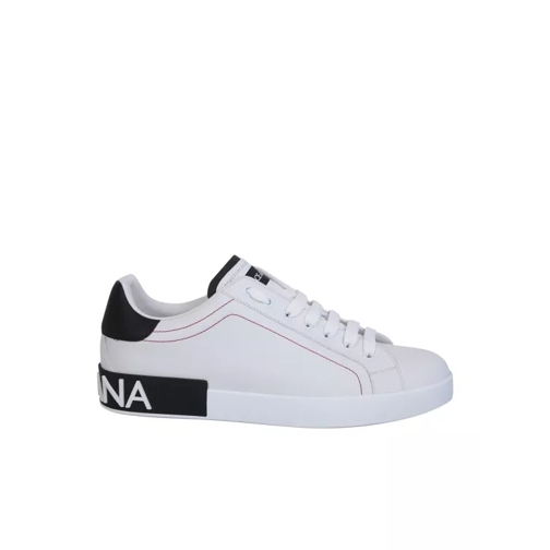 Dolce&Gabbana Portofino White/Black Sneakers White sneaker basse