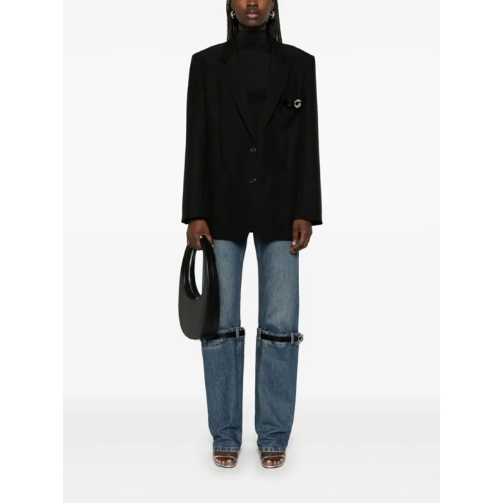 ボトムスその他 Coperni Front Button Fastening Black Jacket Coperni Front Button Fastening Black Jacket Black | Blazer