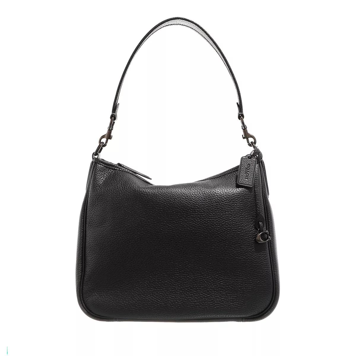 Coach Satchel Bag - Soft Pebble Leather Cary Shoulder Bag - Gr. unisize - in Schwarz - für Damen