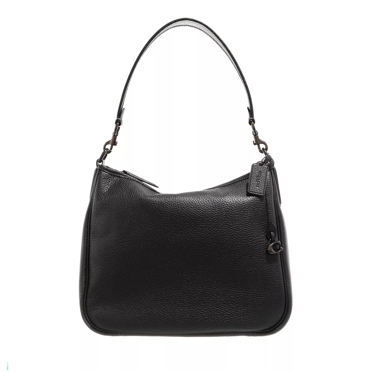 Coach black best sale leather hobo