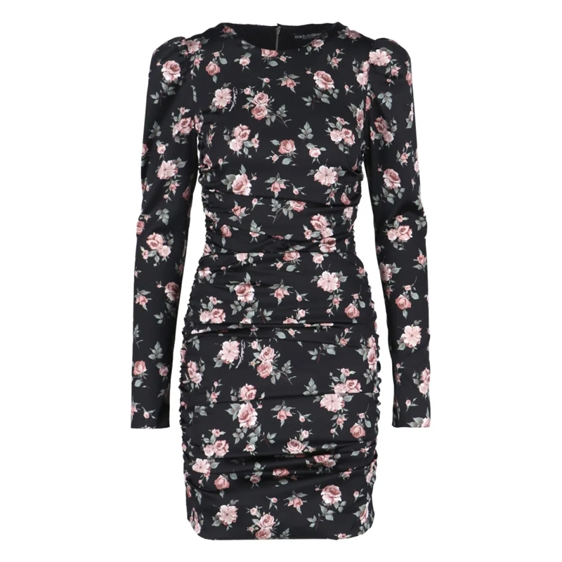 Dolce&Gabbana Mini-robe Classic Black Dress With Timeless Silhouette Black