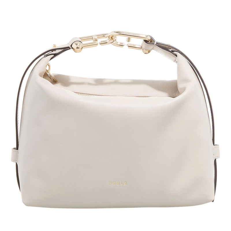 Furla Hobo Bag Furla Tonie Mini Hobo Vaniglia