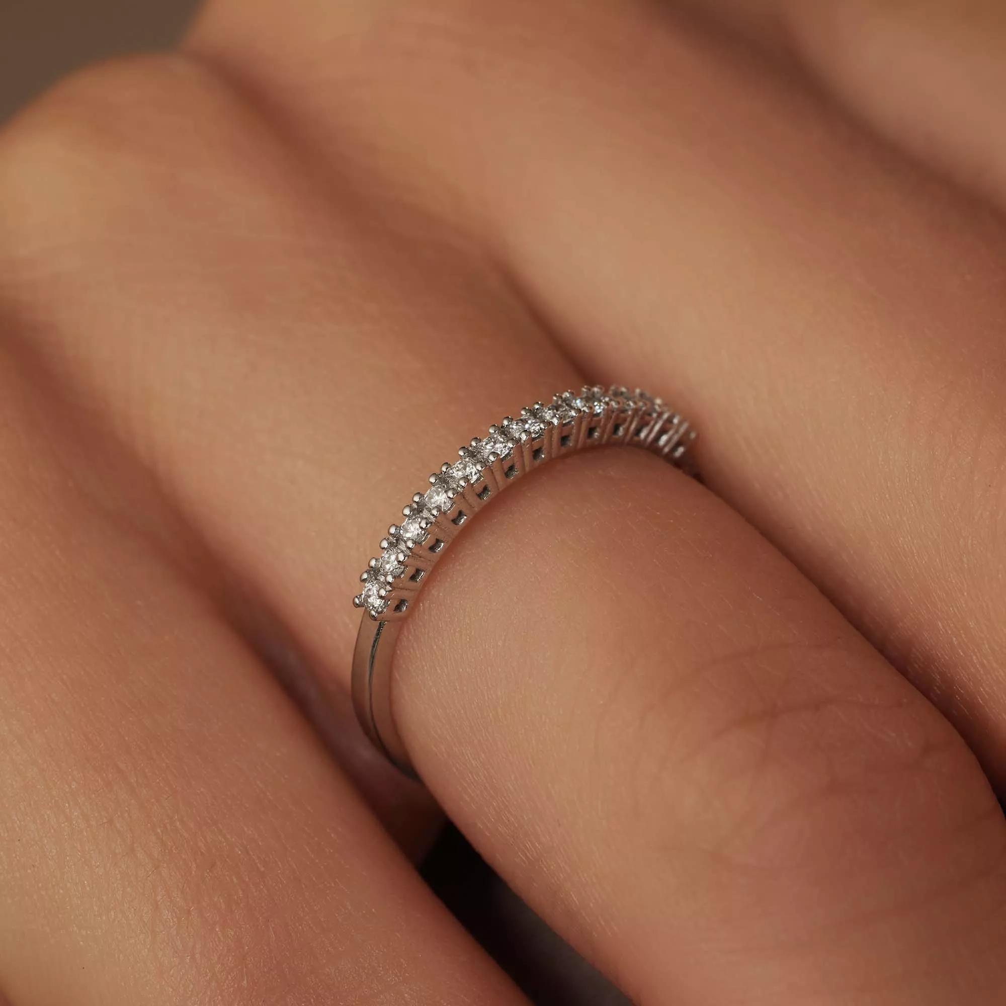 Thumbnail - Isabel Bernard Ring - De la Paix Madeline 585 Weißgold Ring - Gr. 54 - in Weiß - für Damen