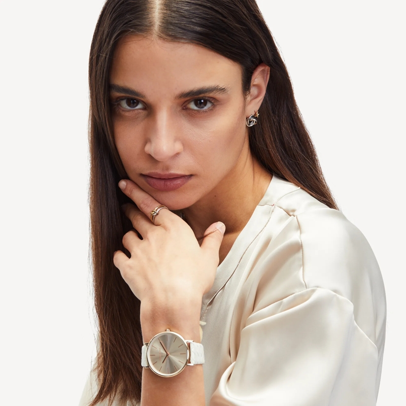 Liebeskind Berlin Quarzuhr Echtleder Glamour Rosé beige(Image 2)