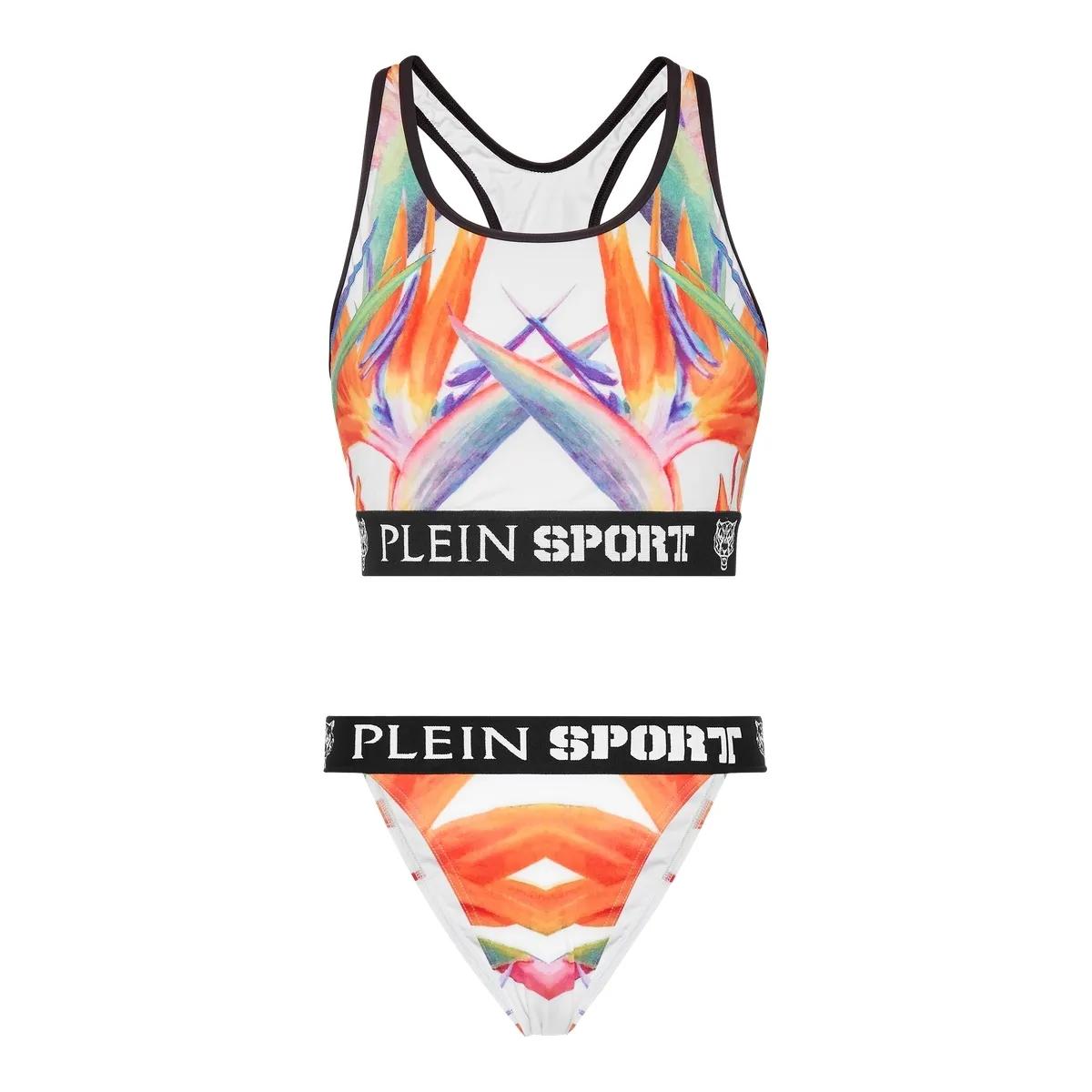 Thumbnail - Plein Sport - Bikini Flowers - Größe M - weiß
