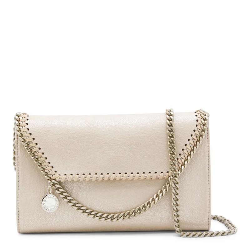 Stella McCartney Sac à bandoulière Gold Faux Leather Falabella Mini Crossbody Bag Gold