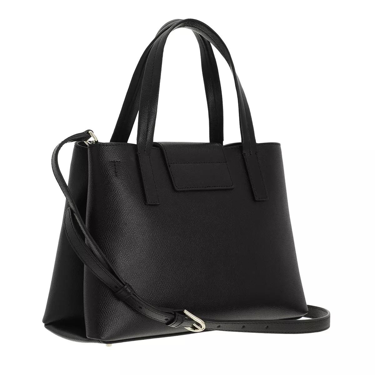 Mango black solid store handheld bag