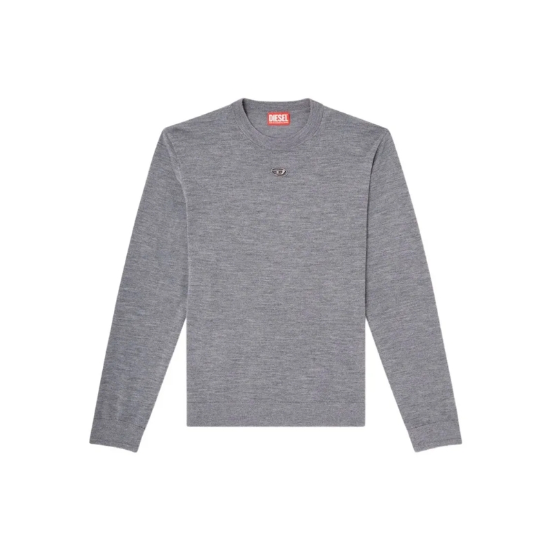 Diesel  Grey Knit Sweatshirt Grey