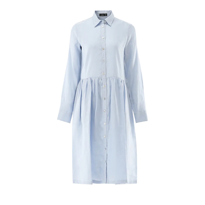 VAN LAACK Maxikleid Kleid Modern Fit Uni blau