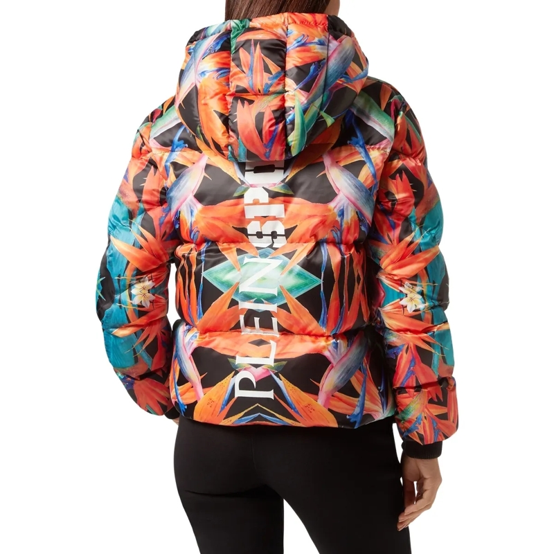 Plein Sport Daunenjacke Jacke Flowers schwarz(Image 2)