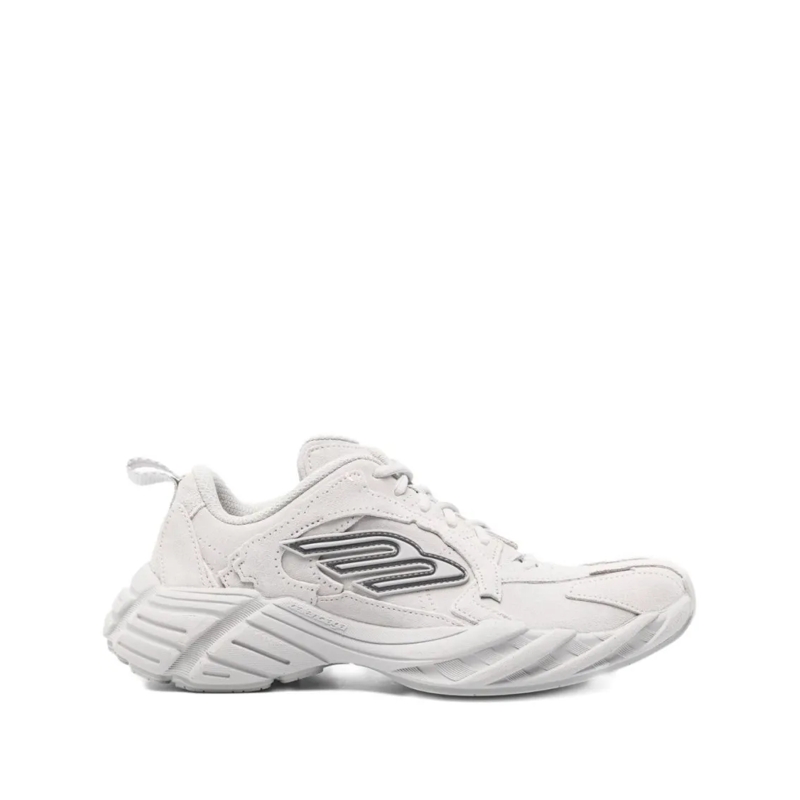 Balenciaga Lage-top sneaker Light Grey Suede Calfskin Sneakers White