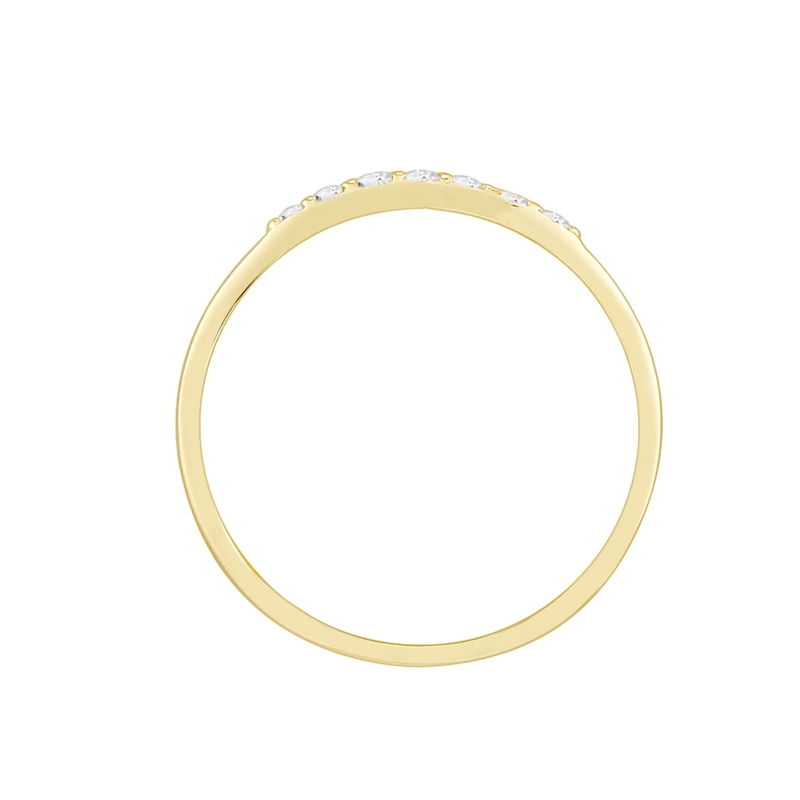 Elli Ring Ring Verlobungsring Doppelring Topas Stein 375 Gel gold(Image 3)