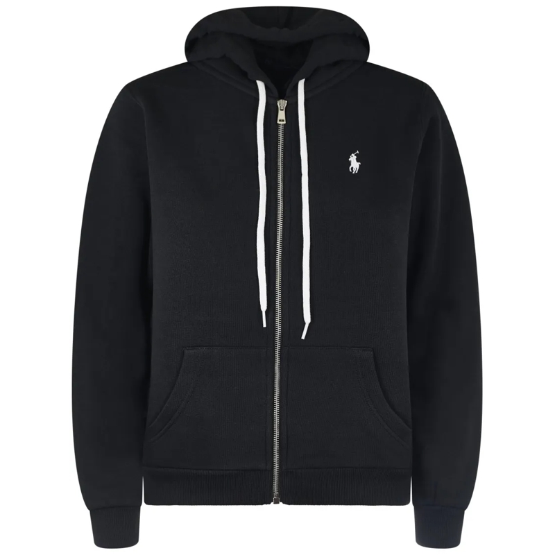 Polo Ralph Lauren  Zip-Up Hooded Sweatshirt With Kangaroo Pocket Black