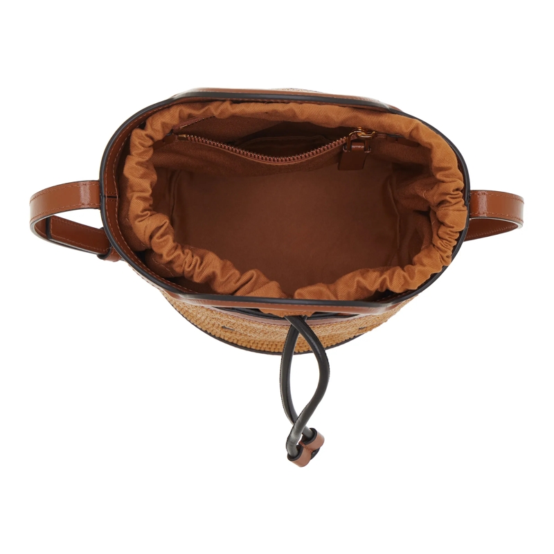 Marni Bucket Bag Brown Cotton Blend And Leather Handbag Brown(Image 10)