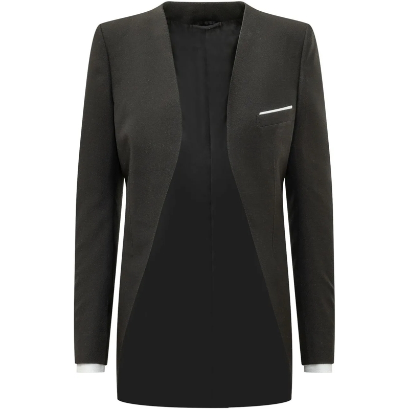 Tom Ford Blazer Giacca con Scollo Profondo schwarz