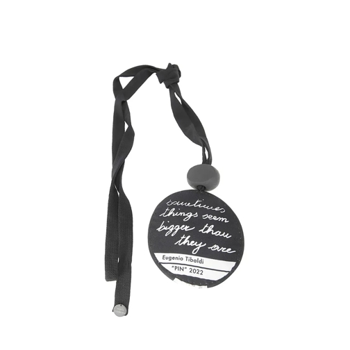 Maria Calderara Medium Halsketting Fabric Necklace With Pendant Black