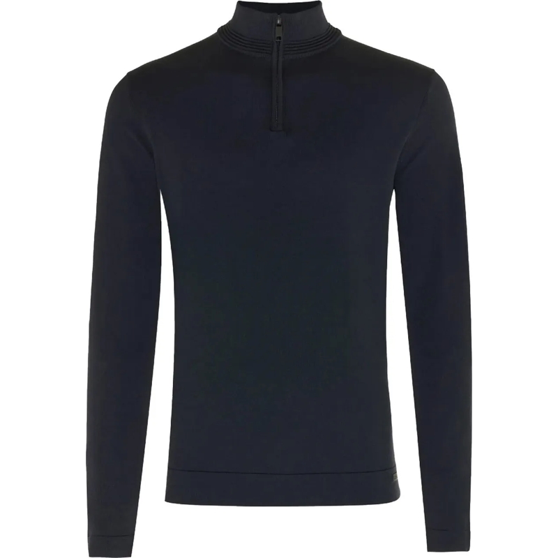 GENTI Sweatshirt Half Zip Cool Dry Donkerblauw blau
