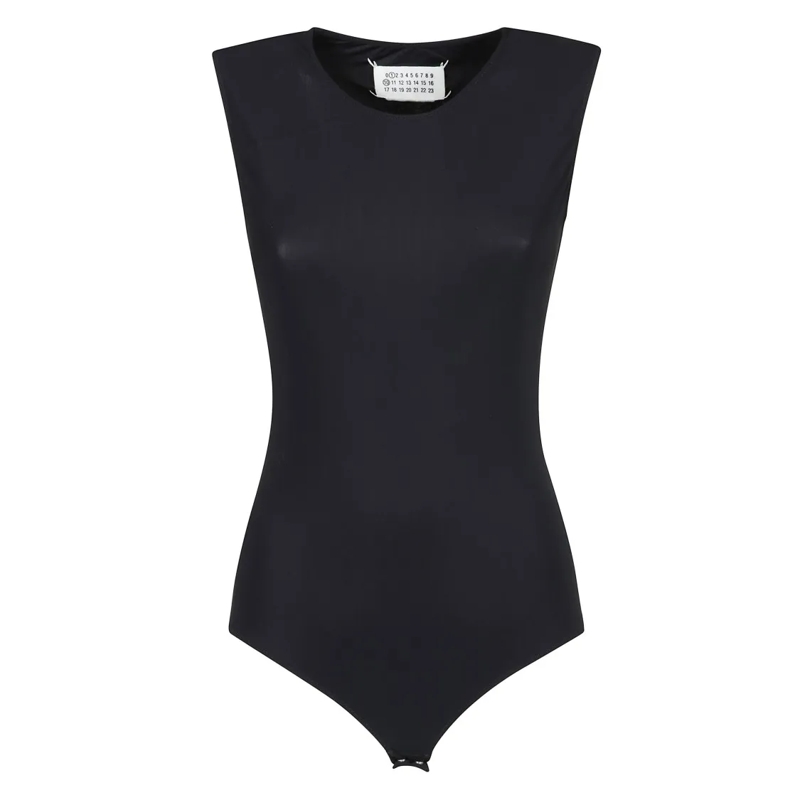 Maison Margiela  Fitted Jersey Bodysuit Black