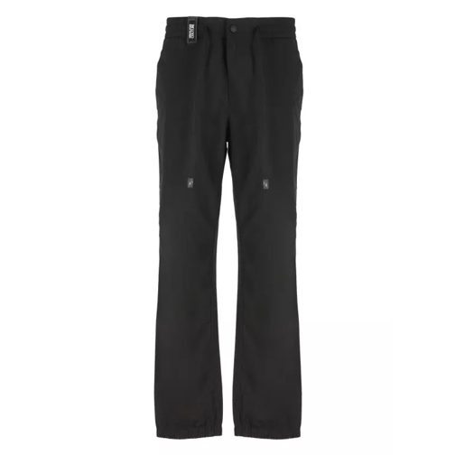 Versace Jeans Couture Trousers With Patch Logo Black 