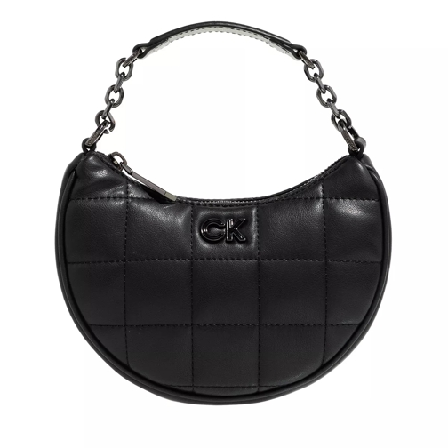 Calvin Klein Re-Lock Quilt Cres Mini Bag Ck Black Mini sac