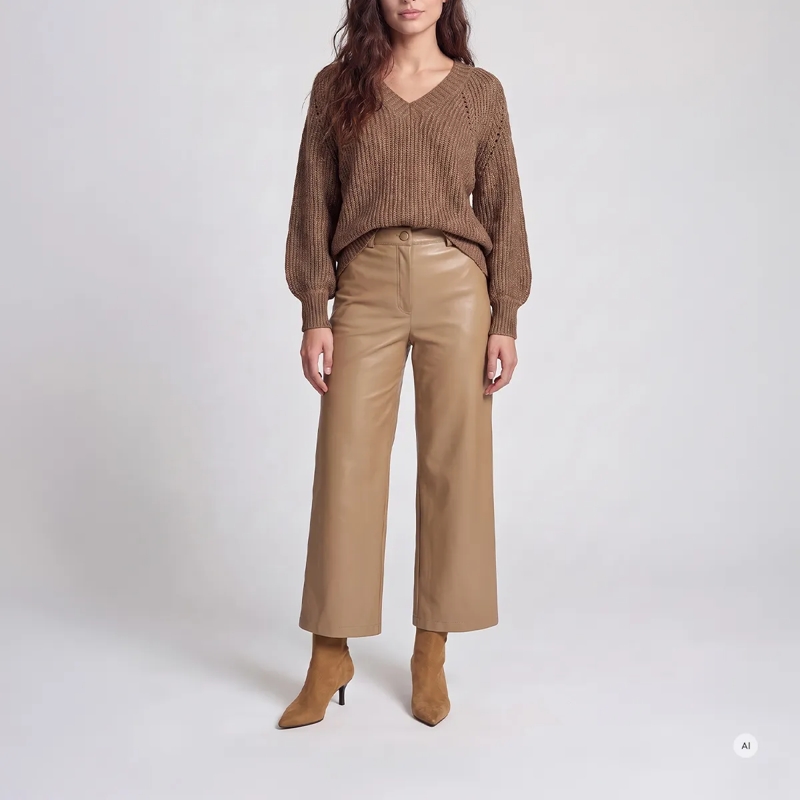 Marc Aurel  Pullover- verlängertes Rückenteil- Ärmel mit Bü beige(Image 2)