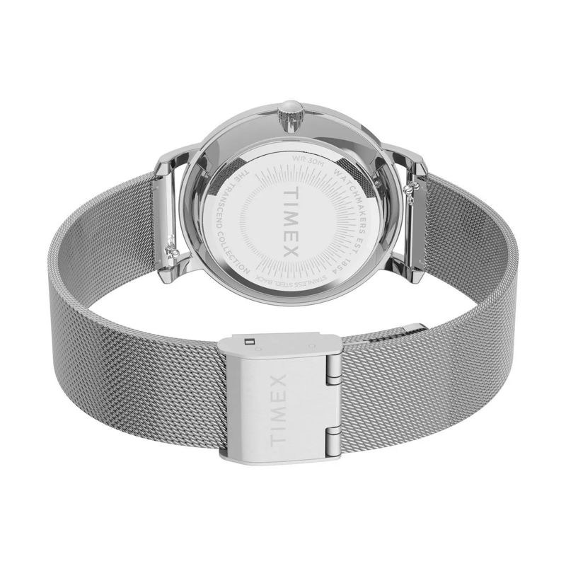 Timex Automatikuhr Quarz-Analoguhr Transcend City Collection silber (Image 5)
