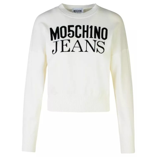 Moschino White Cotton Sweater White 