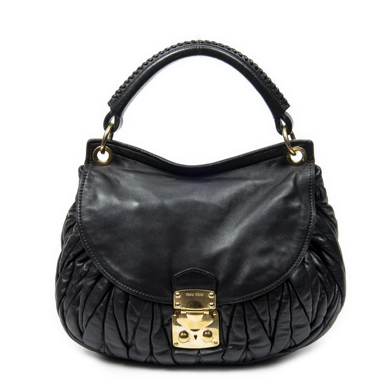 Miu Miu Hobo Bag Coffer Hobo schwarz