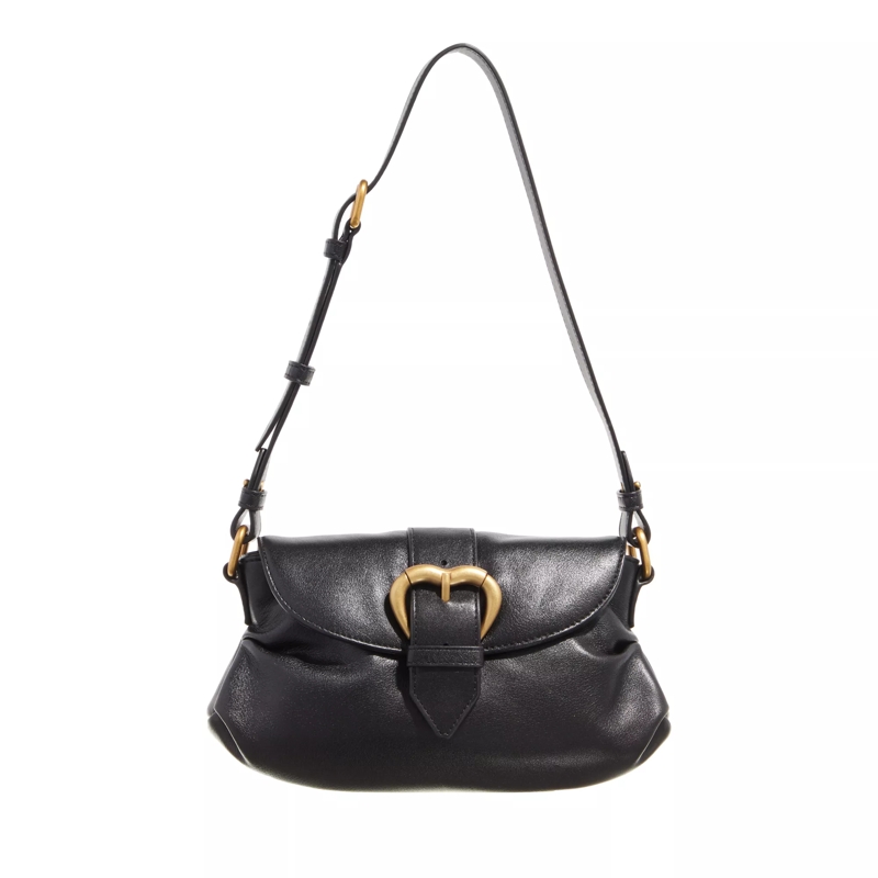 Pinko Schultertasche Jolene Shoulder Mini Nero Limousine-Chocolate Gold