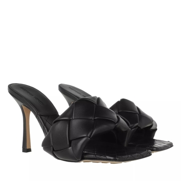 Bottega Veneta The Lido Sandals Intrecciato Black Mule