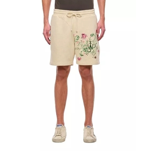 J.W.Anderson Thistle Embroidery Shorts Neutrals 